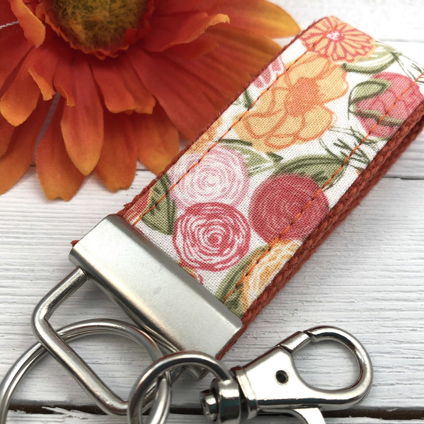 Mini Keychain FOB | Keychain for Women | Purse Mini Keychain | Floral Keychain | Backpack Keychain | Gift for her