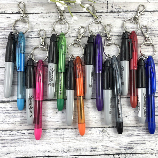 Mini Sharpie and RSVP Pen Set for Lanyard | Mini Marker and Pen for Badge Reel | Sharpie | Popular Right Now | Nursing Student | Backpack