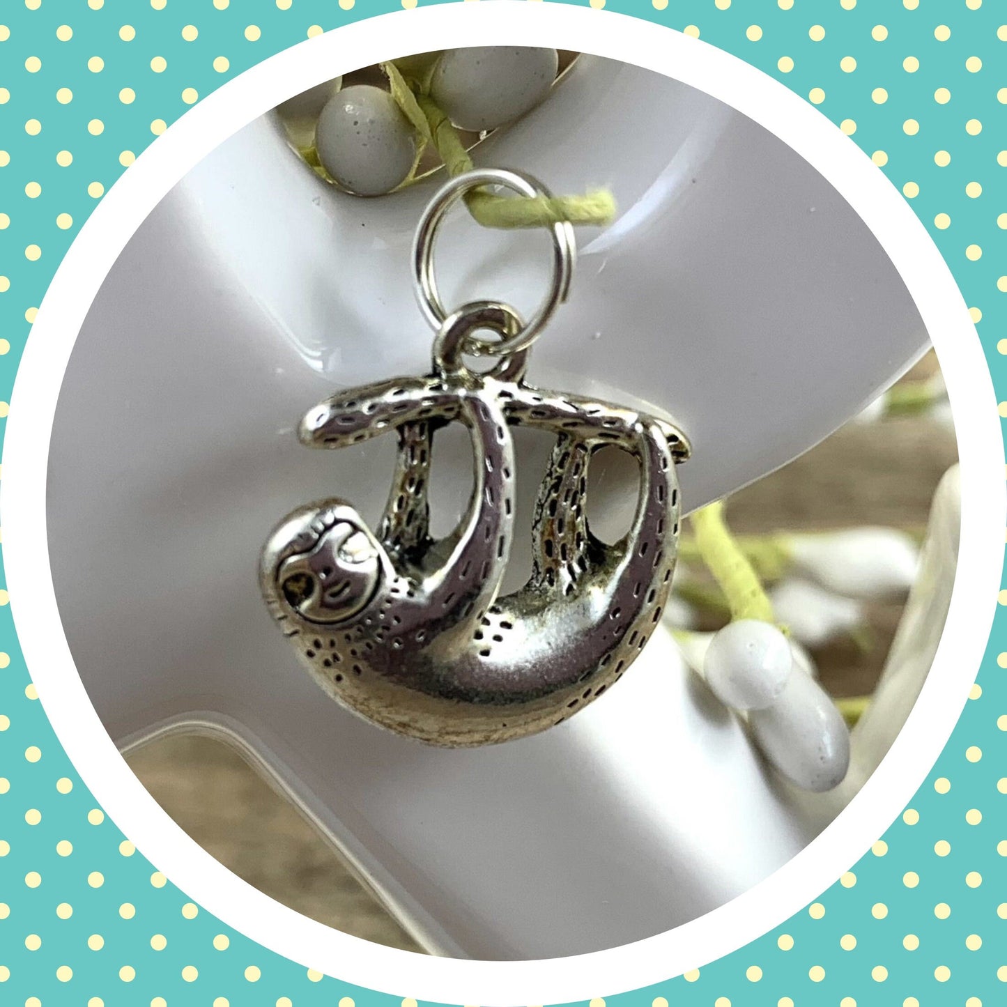 Breathe Wristlet Keychain, Calming Gifts, Relaxation Gifts for Women, Relaxation Kit, Relaxing Gifts, Relaxation Gifts, Just Breathe, Sloth