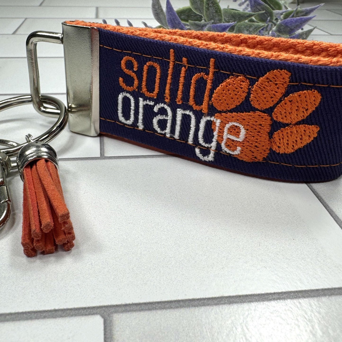 Clemson Keychain, Approved Crafter License Holder, Clemson Student, Clemson Tigers, Clemson Gifts, Clemson Graduate, Clemson Solid Orange