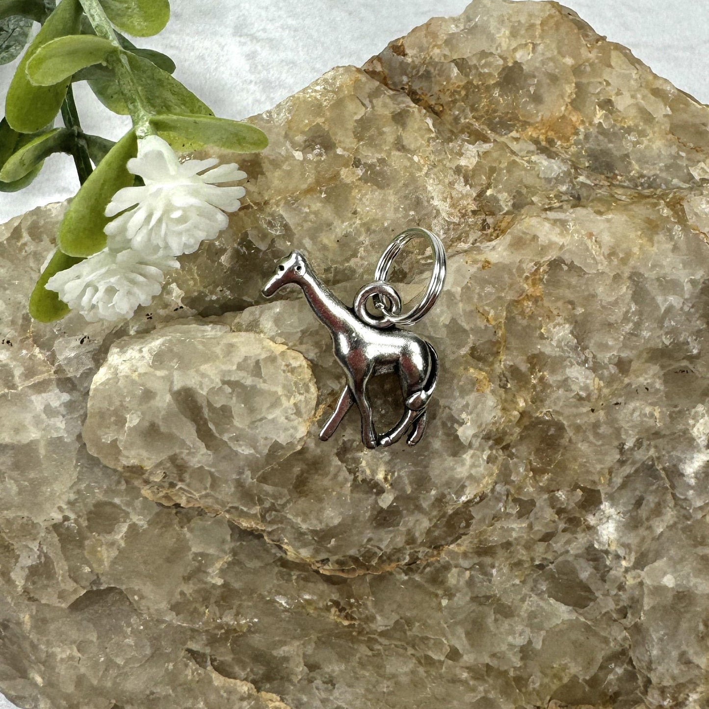 Giraffe Keychain Lime