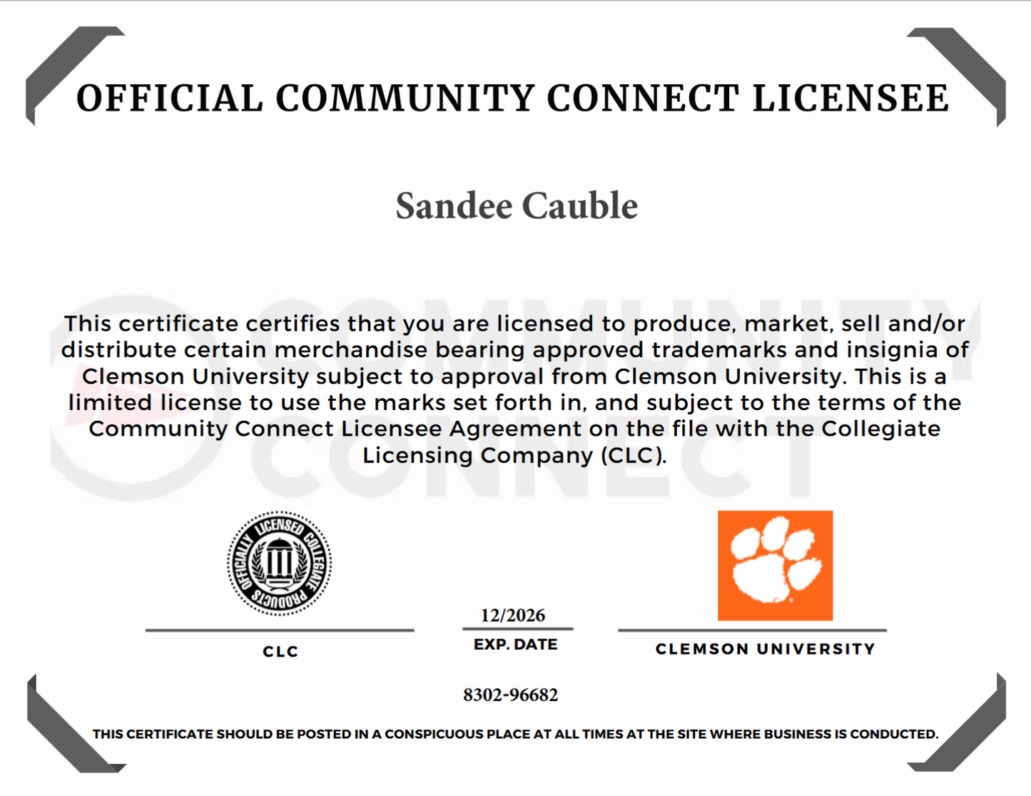 Clemson Keychain, OFFICIALLY LICENSED, Clemson Student, Clemson Tigers, Clemson Gifts, Clemson Graduate, Clemson Solid Orange