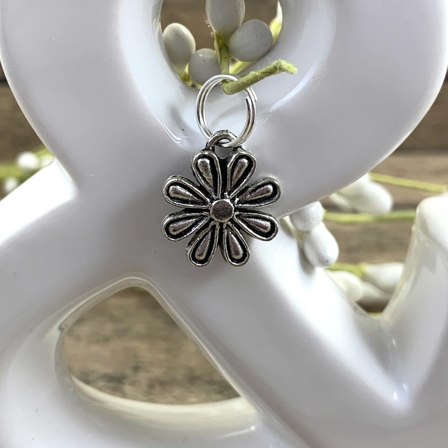 Retro Flowers Lanyard