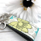 Mini Keychain | Mini Key Fob | Turquoise Keychain | Gift for Mom | Gift for Best Friend | Floral Keychain