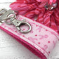 Mini Keyfob FOB Keychain for Women Ideal as a Purse Keychain or Backpack Keychain, Cancer Awareness