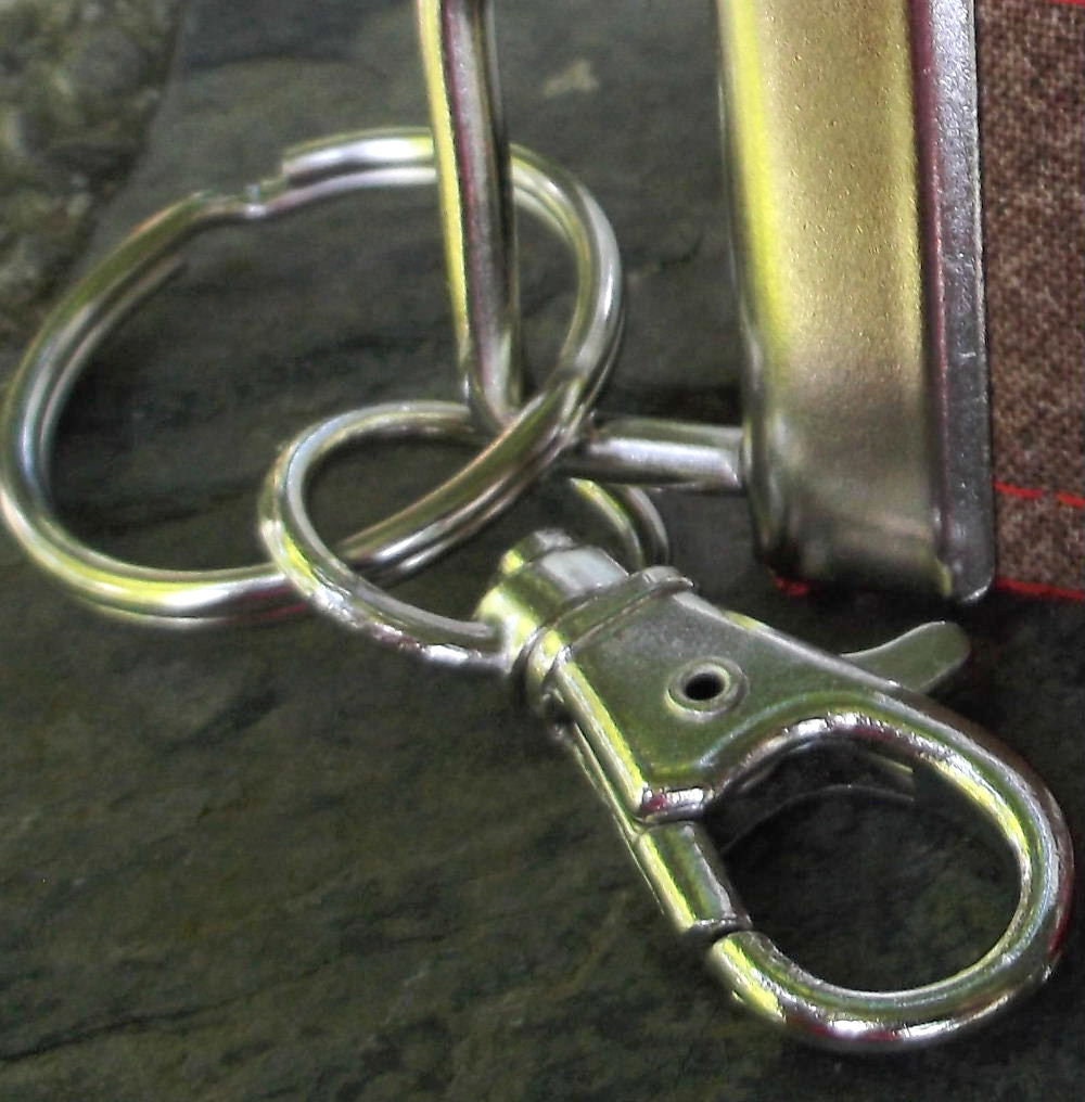 Mini Keyfob Clemson Tigers Ribbon Keychain For Him or Her, Approved Crafter License Holder