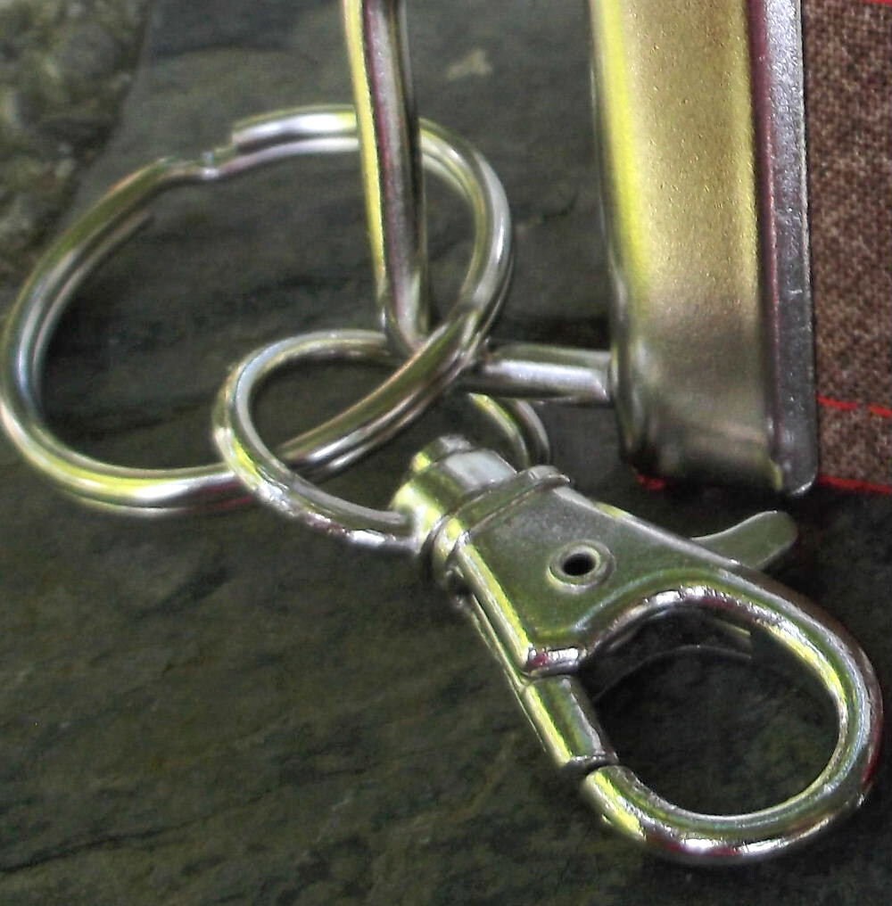 Mini Keyfob Clemson Tigers Ribbon Keychain For Him or Her, Approved Crafter License Holder