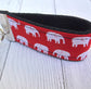 Mini Keyfob FOB Keychain for Women Ideal as a Purse Keychain or Backpack Keychain, Elephants