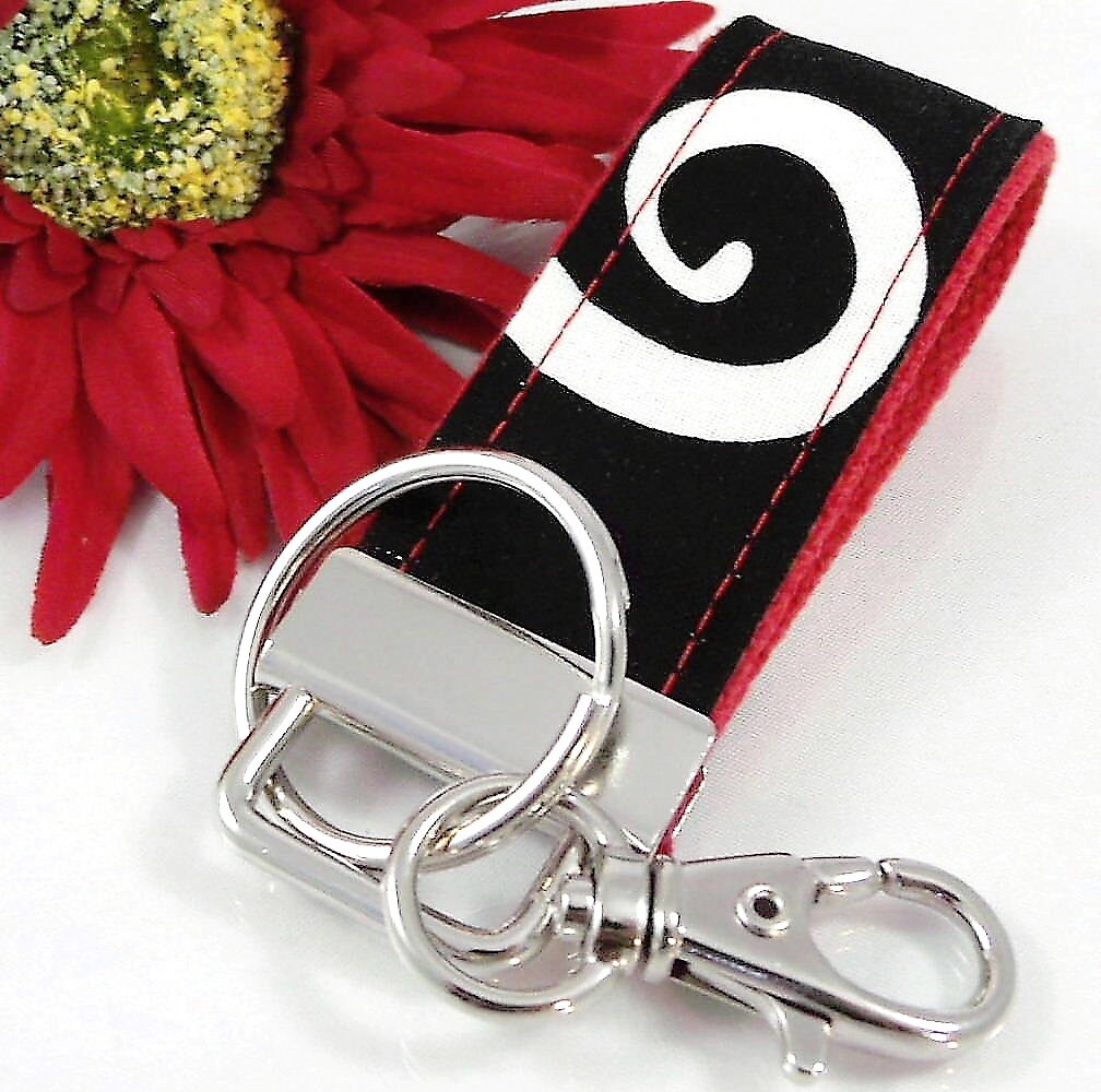 Floral Mini Keyfob FOB Keychain for Women Ideal as a Purse Keychain or Backpack Keychain, Ideal Small Bridesmaid Gift