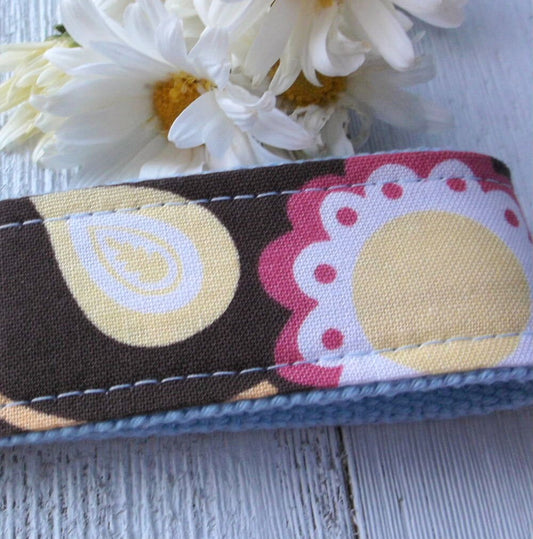 Mini Keyfob FOB Keychain for Women Ideal as a Purse Keychain or Backpack Keychain, Floral