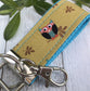Mini Keyfob FOB Keychain for Women Ideal as a Purse Keychain or Backpack Keychain, Owls