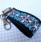 Mini Keyfob FOB Keychain for Women Ideal as a Purse Keychain or Backpack Keychain, Ideal Small Bridesmaid Gift, Aqua