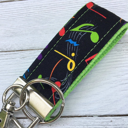 Handmade Music Keychain, Piano Teacher Gift, Music Gifts, Music Print, Music Notes, Music Teacher Gift, Cousin Gifts, Luggage Tag, Key Chain