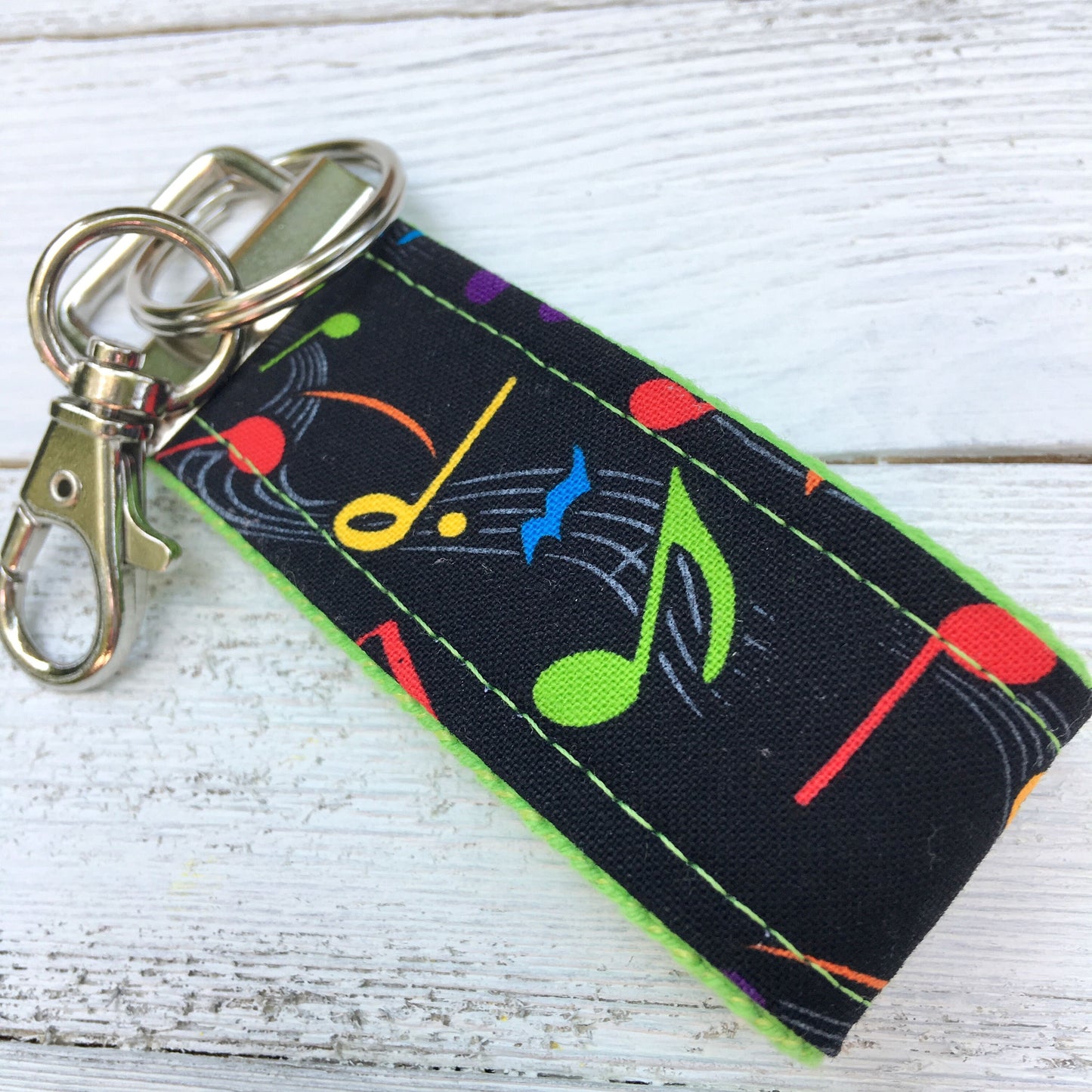 Handmade Music Keychain, Piano Teacher Gift, Music Gifts, Music Print, Music Notes, Music Teacher Gift, Cousin Gifts, Luggage Tag, Key Chain