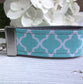 Mini Keyfob FOB Keychain for Women Ideal as a Purse Keychain or Backpack Keychain, Ideal Small Bridesmaid Gift, Aqua Trellis