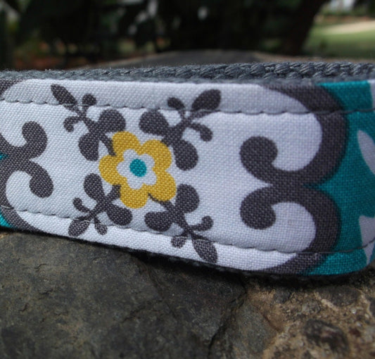 Mini Keychain | Mini Key Fob | Turquoise Keychain | Gift for Mom | Gift for Best Friend | Floral Keychain