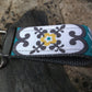 Mini Keychain | Mini Key Fob | Turquoise Keychain | Gift for Mom | Gift for Best Friend | Floral Keychain