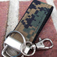 Camo Mini Key FOB Keychain for Him - Mini Keychain for Boyfriend, Husband, Father Ideal as Belt Loop Keychain