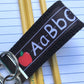 Mini Keyfob Teacher Keychain ABC Ribbon Ideal Teacher Appreciation Gift