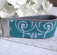 Mini Keyfob FOB Keychain for Women Ideal as a Purse Keychain or Backpack Keychain, Ideal Small Bridesmaid Gift, Teal Floral