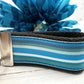 Mini Keyfob FOB Keychain for Women Ideal as a Purse Keychain or Backpack Keychain, Cabana Stripe