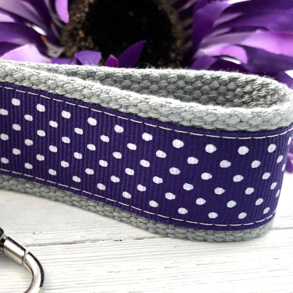 Mini Keyfob FOB Keychain for Women Ideal as a Purse Keychain or Backpack Keychain, Polka Dots