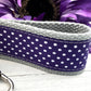 Mini Keyfob FOB Keychain for Women Ideal as a Purse Keychain or Backpack Keychain, Polka Dots
