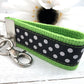 Mini Keyfob FOB Keychain for Women Ideal as a Purse Keychain or Backpack Keychain, Polka Dots