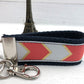 Chevron Mini Keyfob FOB Keychain for Women Ideal as a Purse Keychain or Backpack Keychain, Ideal Small Bridesmaid Gift