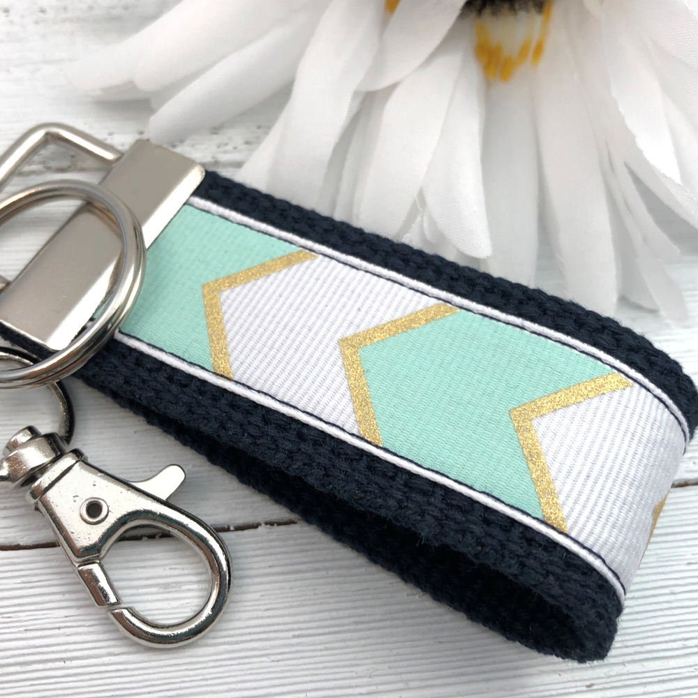 Mini Keychain | Mini Key Fob | Turquoise Keychain | Gift for Mom | Gift for Best Friend