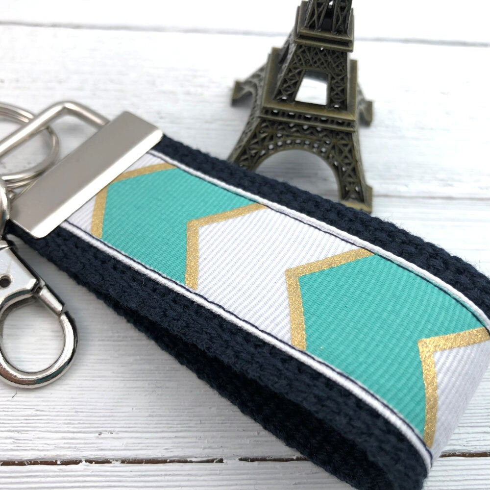 Mini Keychain | Mini Key Fob | Turquoise Keychain | Gift for Mom | Gift for Best Friend