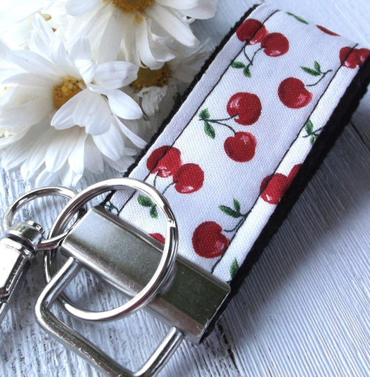 Mini Keychain | Mini Key Fob | Cherries Keychain | Gift for Mom | Gift for Best Friend