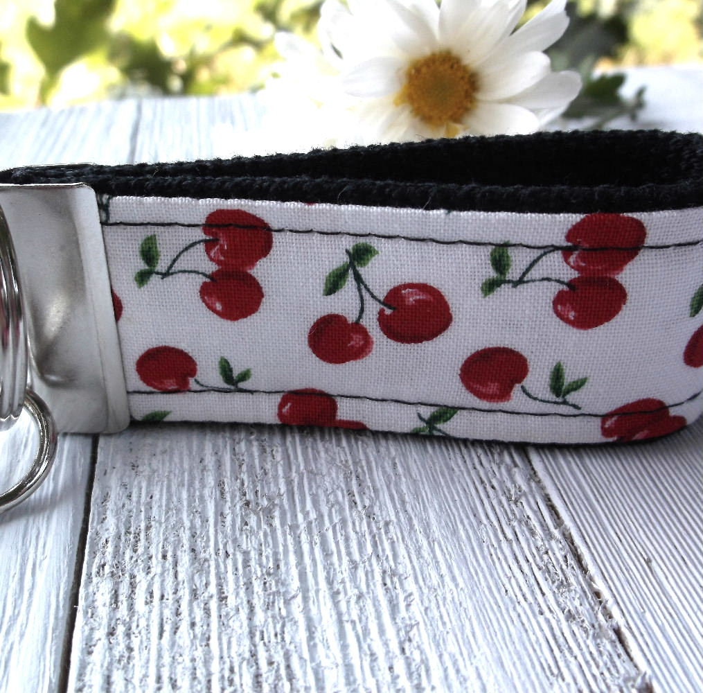 Mini Keychain | Mini Key Fob | Cherries Keychain | Gift for Mom | Gift for Best Friend