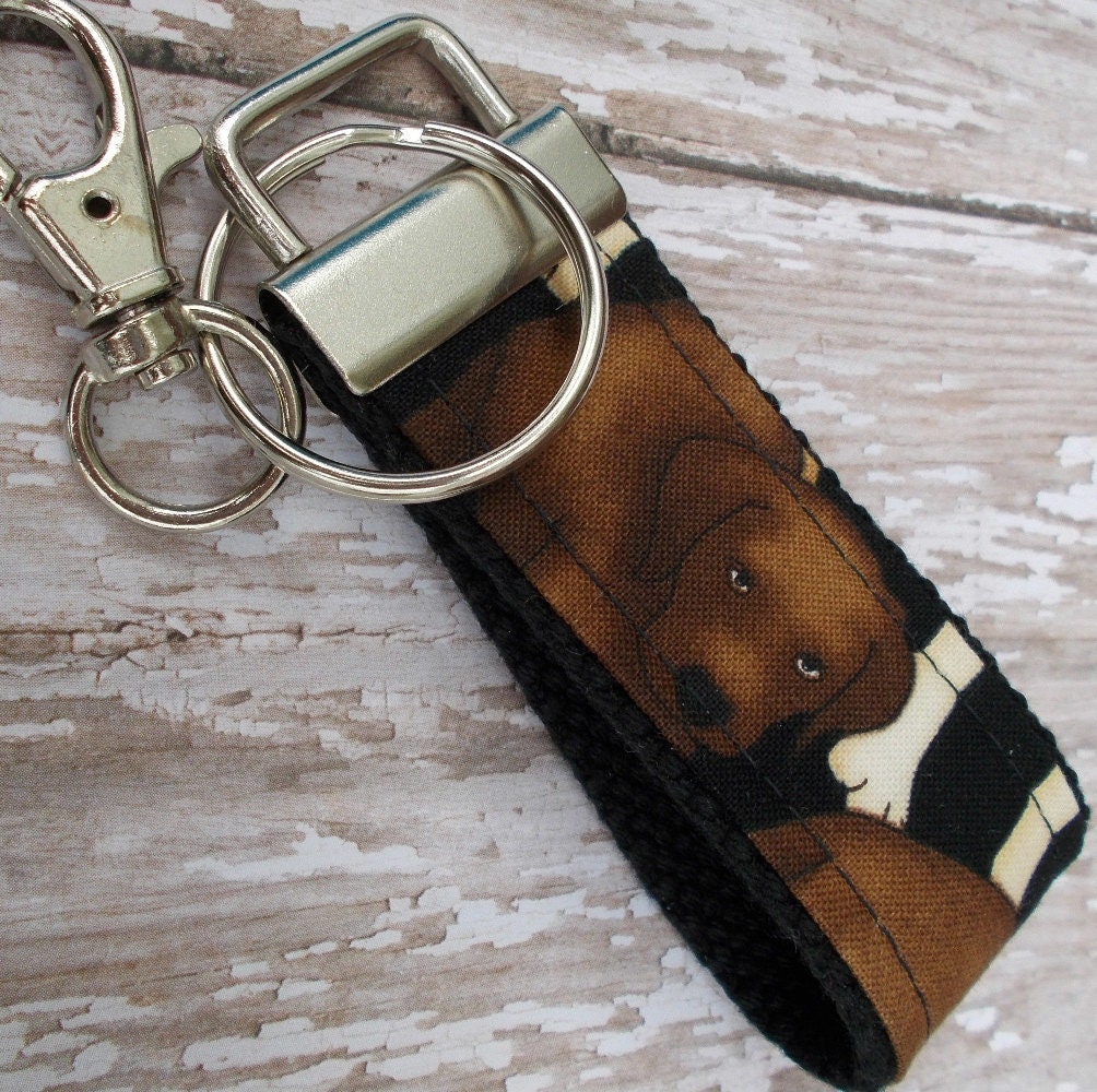 Mini Key FOB Keychain for Him - Mini Keychain for Boyfriend, Husband, Father Ideal as Belt Loop Keychain, Dogs