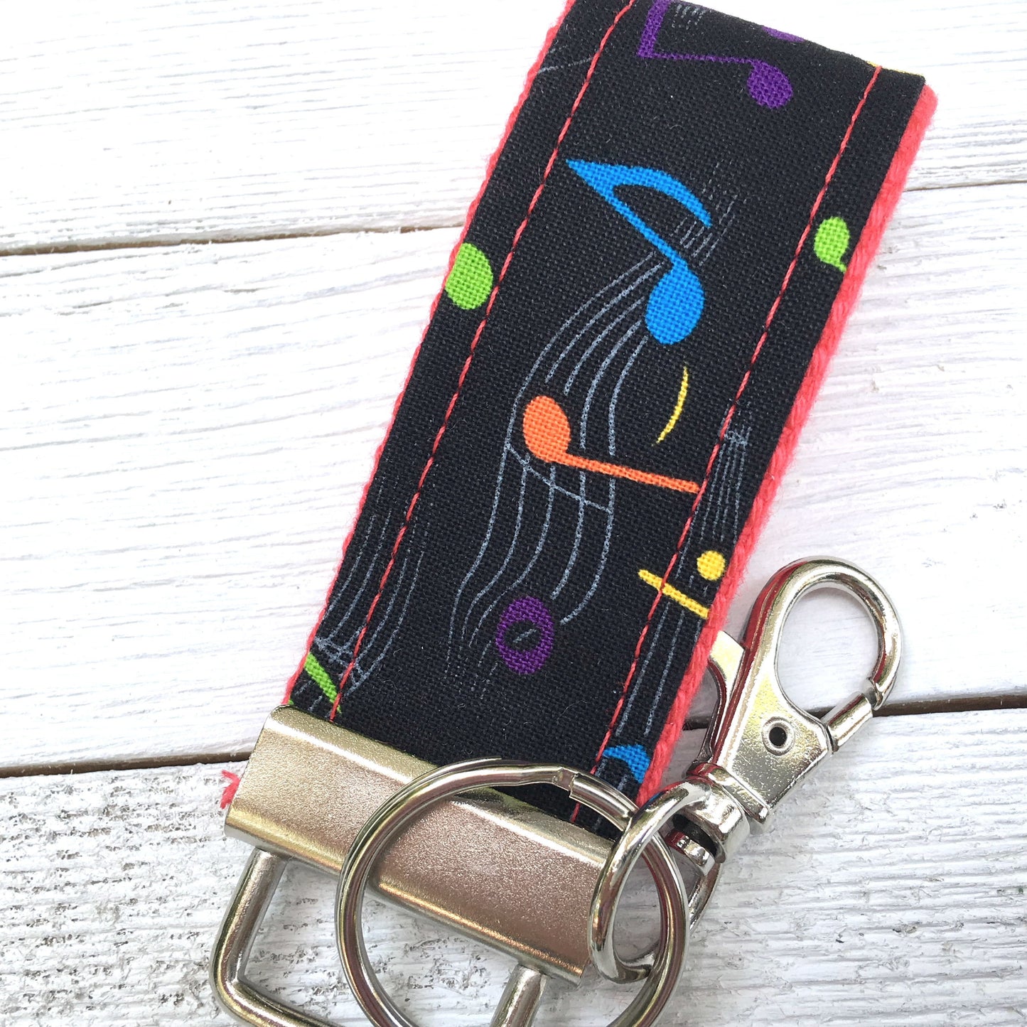 Handmade Music Keychain, Piano Teacher Gift, Music Gifts, Music Print, Music Notes, Music Teacher Gift, Cousin Gifts, Luggage Tag, Key Chain