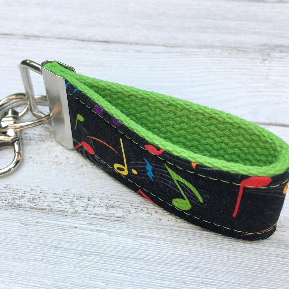 Handmade Music Keychain, Piano Teacher Gift, Music Gifts, Music Print, Music Notes, Music Teacher Gift, Cousin Gifts, Luggage Tag, Key Chain