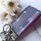 Mini Keyfob FOB Keychain for Women Ideal as a Purse Keychain or Backpack Keychain, Gray Arrow Keychain