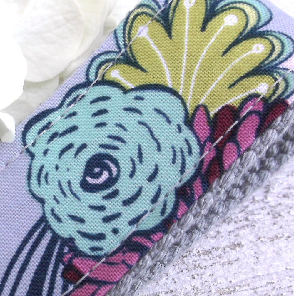 Mini Keyfob FOB Keychain for Women Ideal as a Purse Keychain or Backpack Keychain, Ideal Small Bridesmaid Gift Aqua and Gray