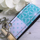 Mini Keyfob FOB Keychain for Women Ideal as a Purse Keychain or Backpack Keychain, Ideal Small Bridesmaid Gift, Aqua