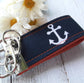 Mini Keyfob FOB Keychain for Women Ideal as a Purse Keychain or Backpack Keychain, Ideal Small Bridesmaid Gift Anchor, Boat Keychain