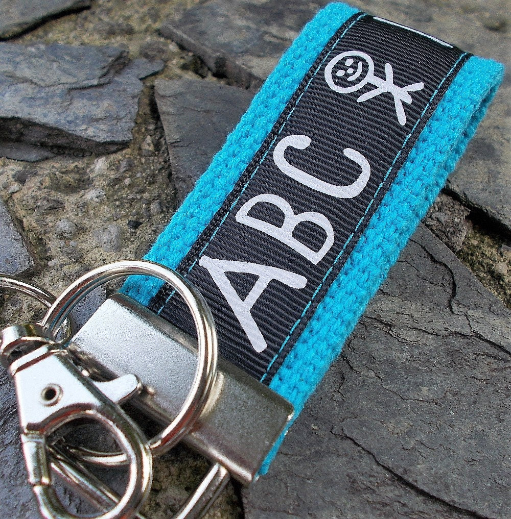 Mini Keyfob Teacher Keychain ABC Ribbon Ideal Teacher Appreciation Gift