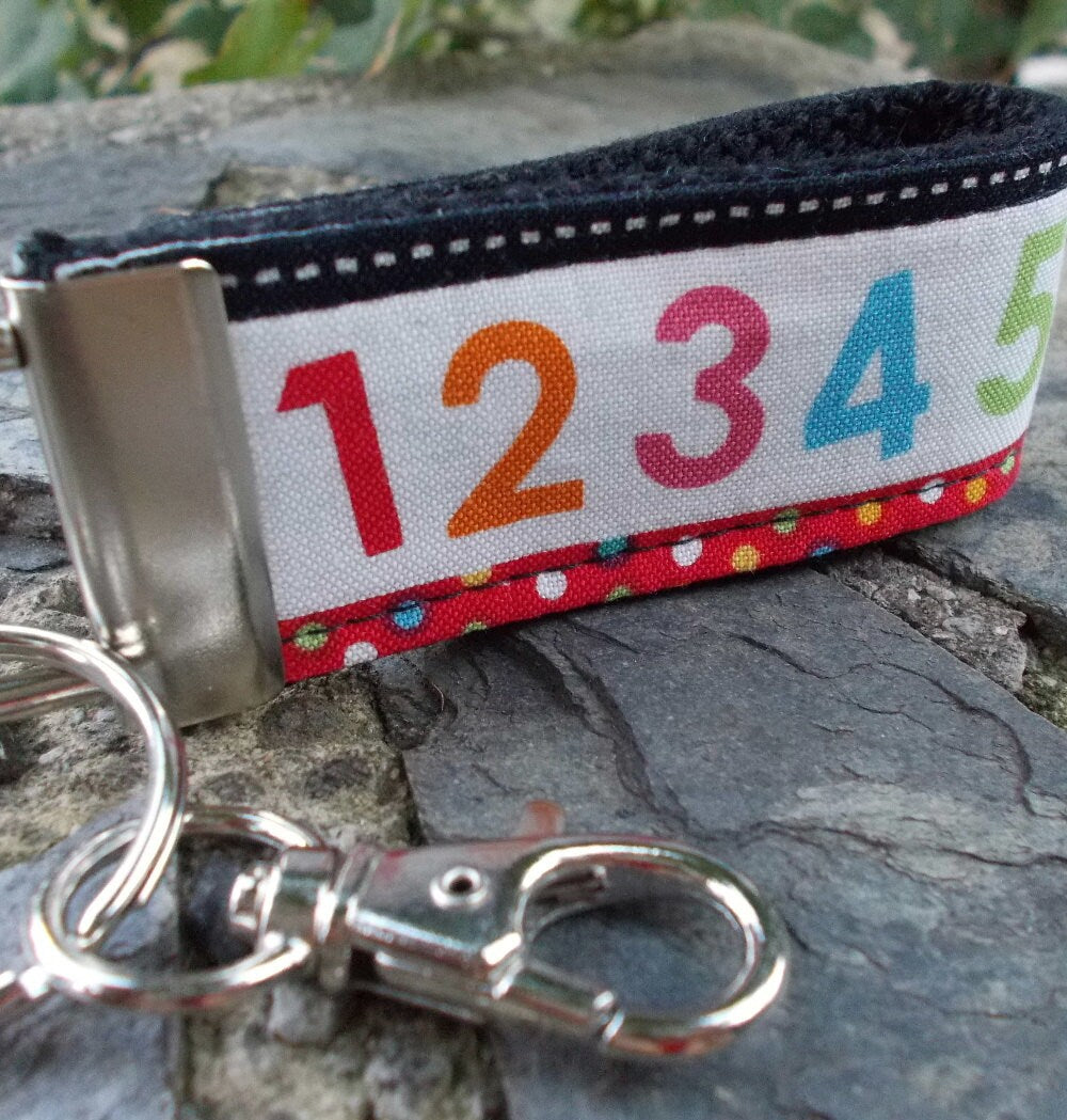 Mini Keyfob Teacher Keychain Numbers Math Ideal Teacher Appreciation Gift