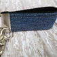Upcycled Denim Mini Key FOB Keychain for Him - Mini Keychain for Boyfriend, Husband, Father Ideal as Belt Loop Keychain