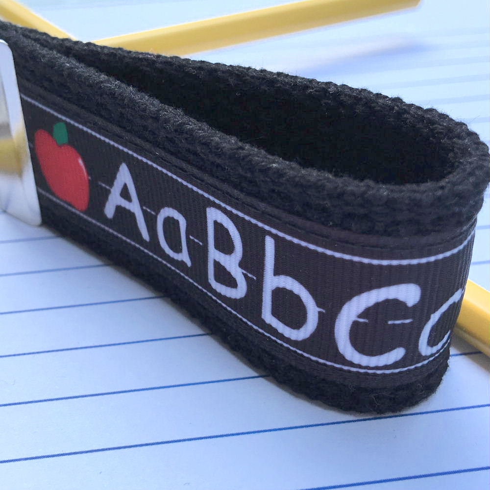 Mini Keyfob Teacher Keychain ABC Ribbon Ideal Teacher Appreciation Gift