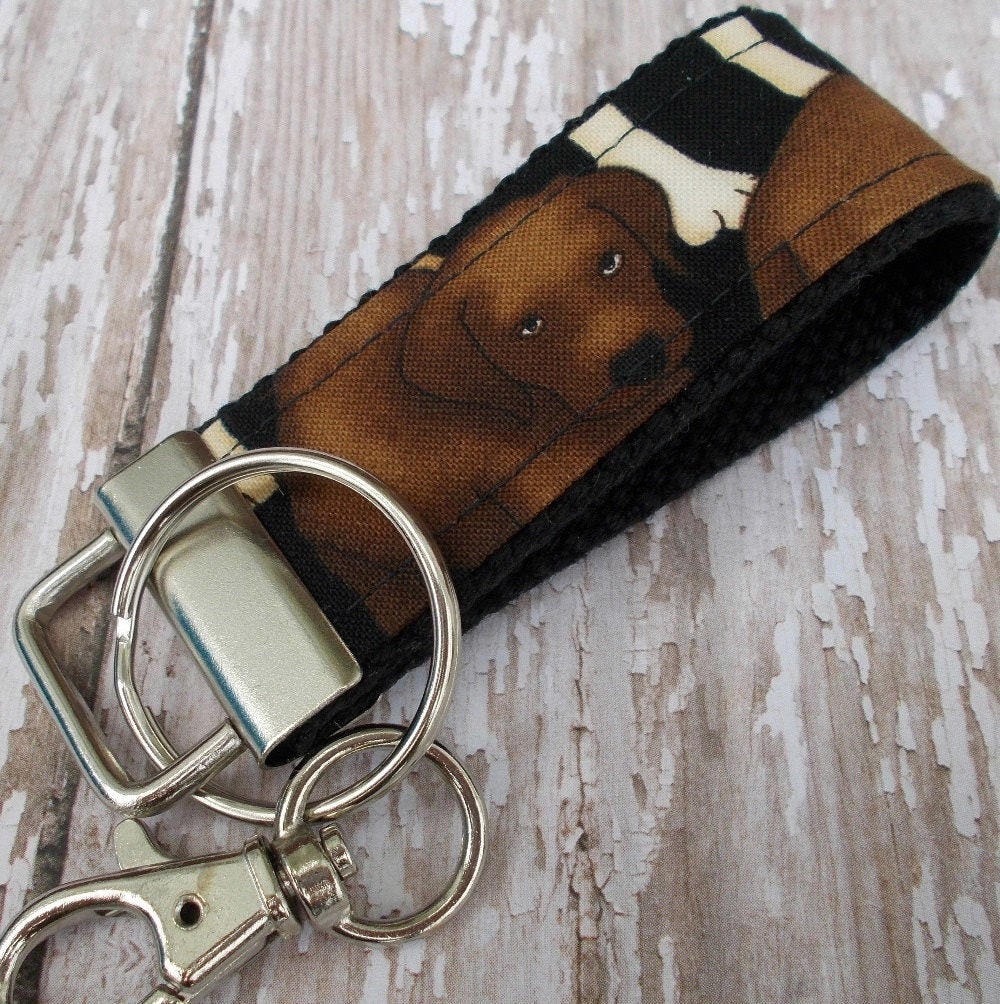 Mini Key FOB Keychain for Him - Mini Keychain for Boyfriend, Husband, Father Ideal as Belt Loop Keychain, Dogs