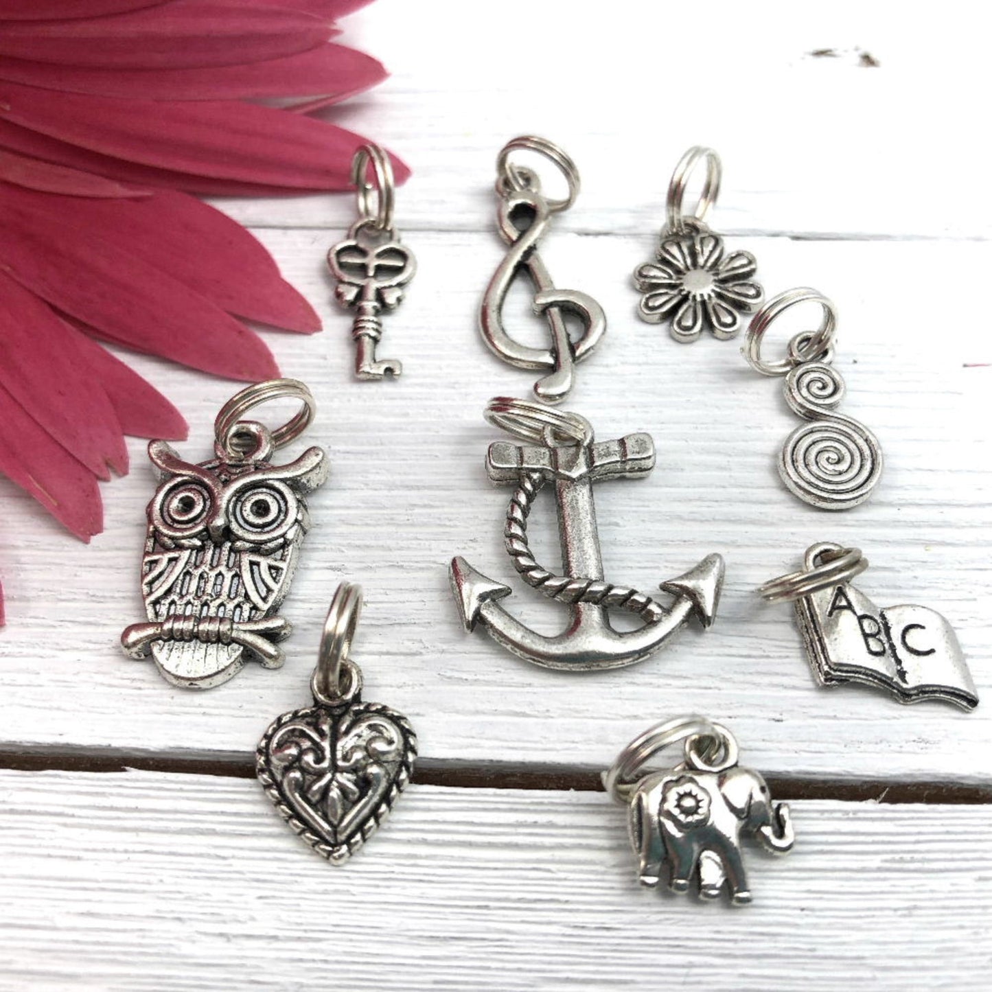Mini Keyfob FOB Keychain for Women Ideal as a Purse Keychain or Backpack Keychain, Ideal Small Bridesmaid Gift Anchor, Boat Keychain