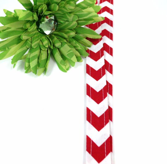Chevron Lanyard Red and White