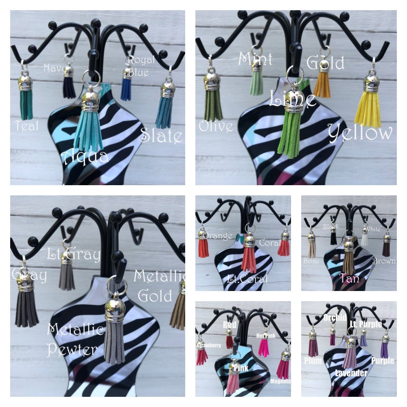 Mini Keyfob FOB Keychain for Women Ideal as a Purse Keychain or Backpack Keychain, Zebra
