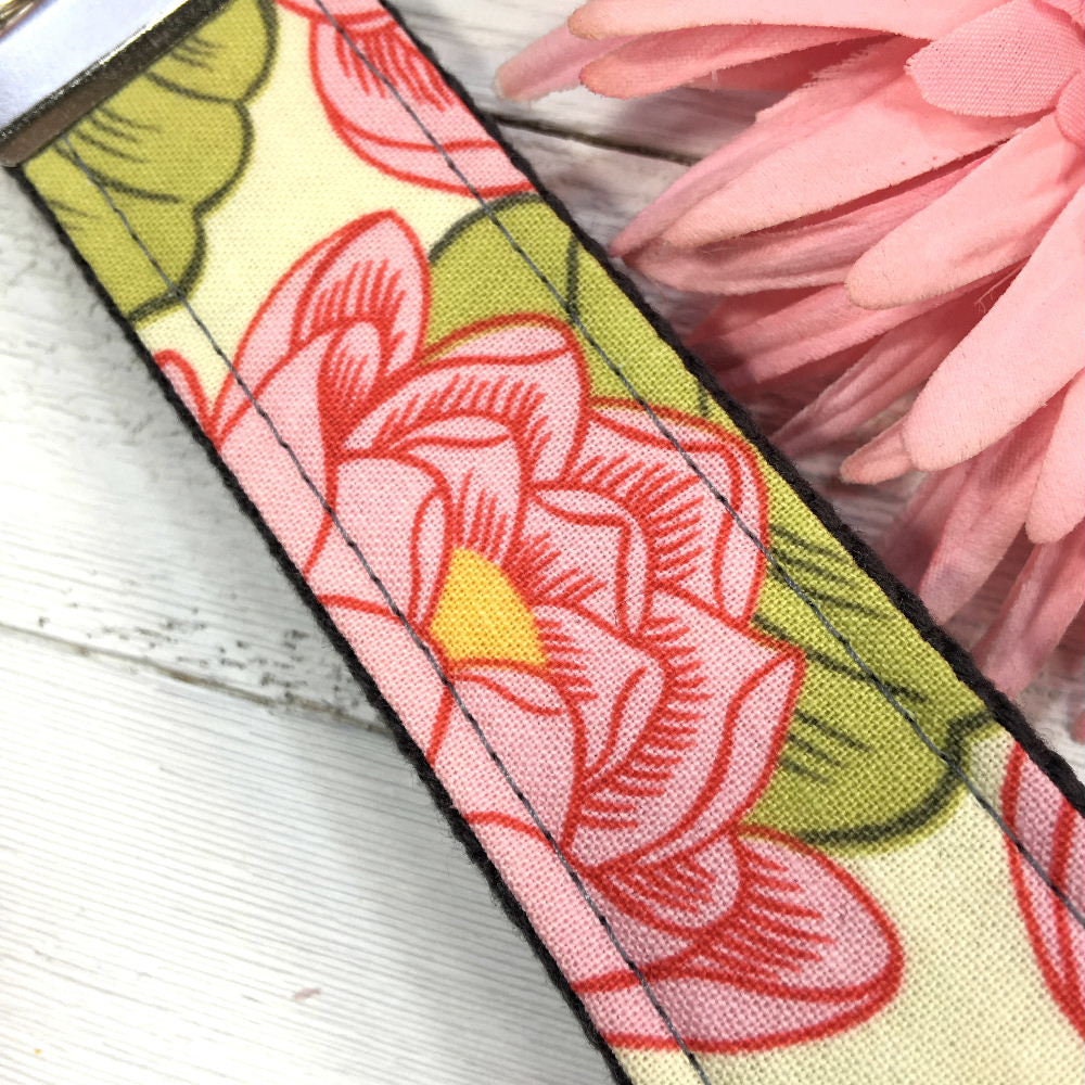 Handmade Keychain in Amy Butler Fabric, College Graduation Gift for her, End of Year Teacher gift