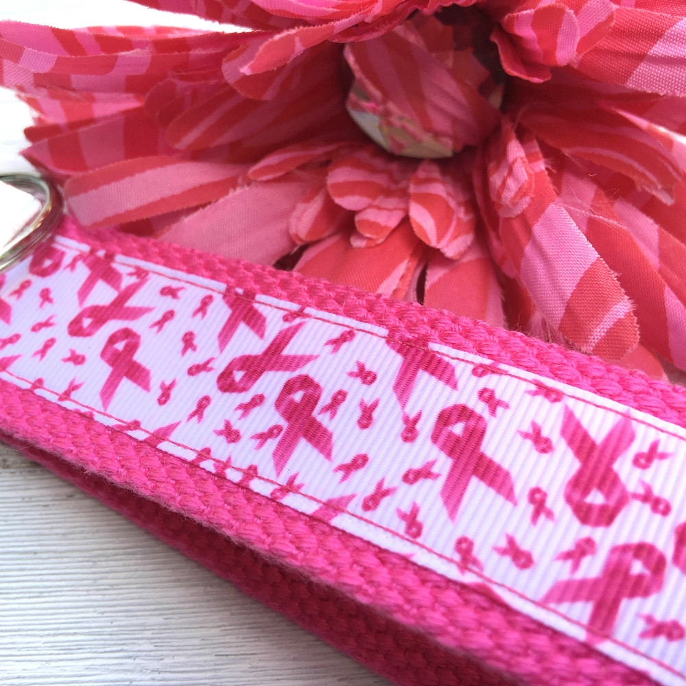 Breast Cancer Keychain Wristlet, Breast Cancer Gifts, Mindfulness Gift, Thinking of you Gift, Encouragement Gift